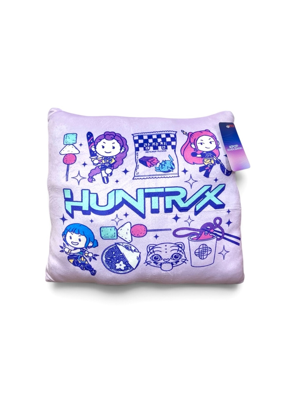 Plush K-Pop Demon Hunters Pillow - Purple